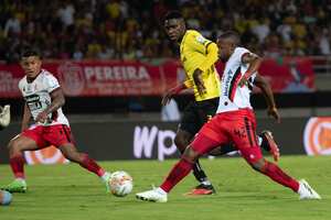 PEREIRA. Septiembre 30 de 2023. En el estadio Hernán Ramírez Villegas, el Deportivo Pereira se enfrenta al América de Cali, en un juego por la fecha 15 de la Liga Betplay 2. (Colprensa - Juan Sebastián Henao)