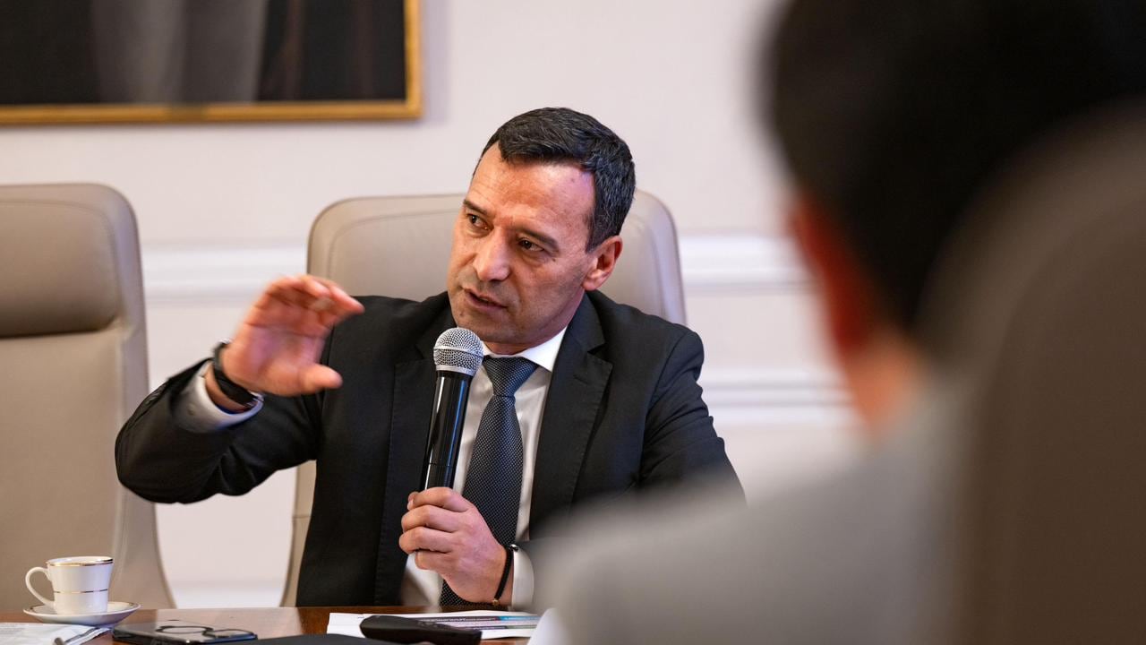 El ministro de Defensa, Pedro Sánchez, durante el último consejo de ministros en la Casa de Nariño.