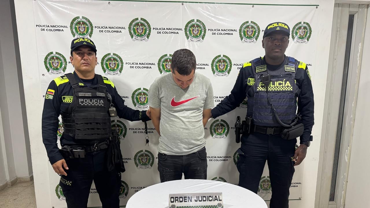 La Policía logró capturar a Andrés Fabricio Salazar Moreno.