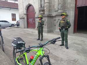 En todas las iglesias del sector histórico de Popayán se adelantan controles para brindarle seguridad a los feligreses que asisten en los eventos que se adelantan durante la Semana Santa.