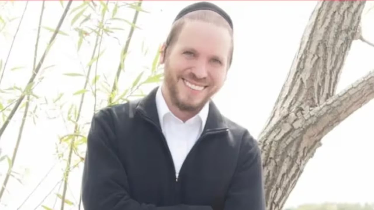 Imagen del rabino Nuchem Yisrael Eber difundida tras su desaparición.