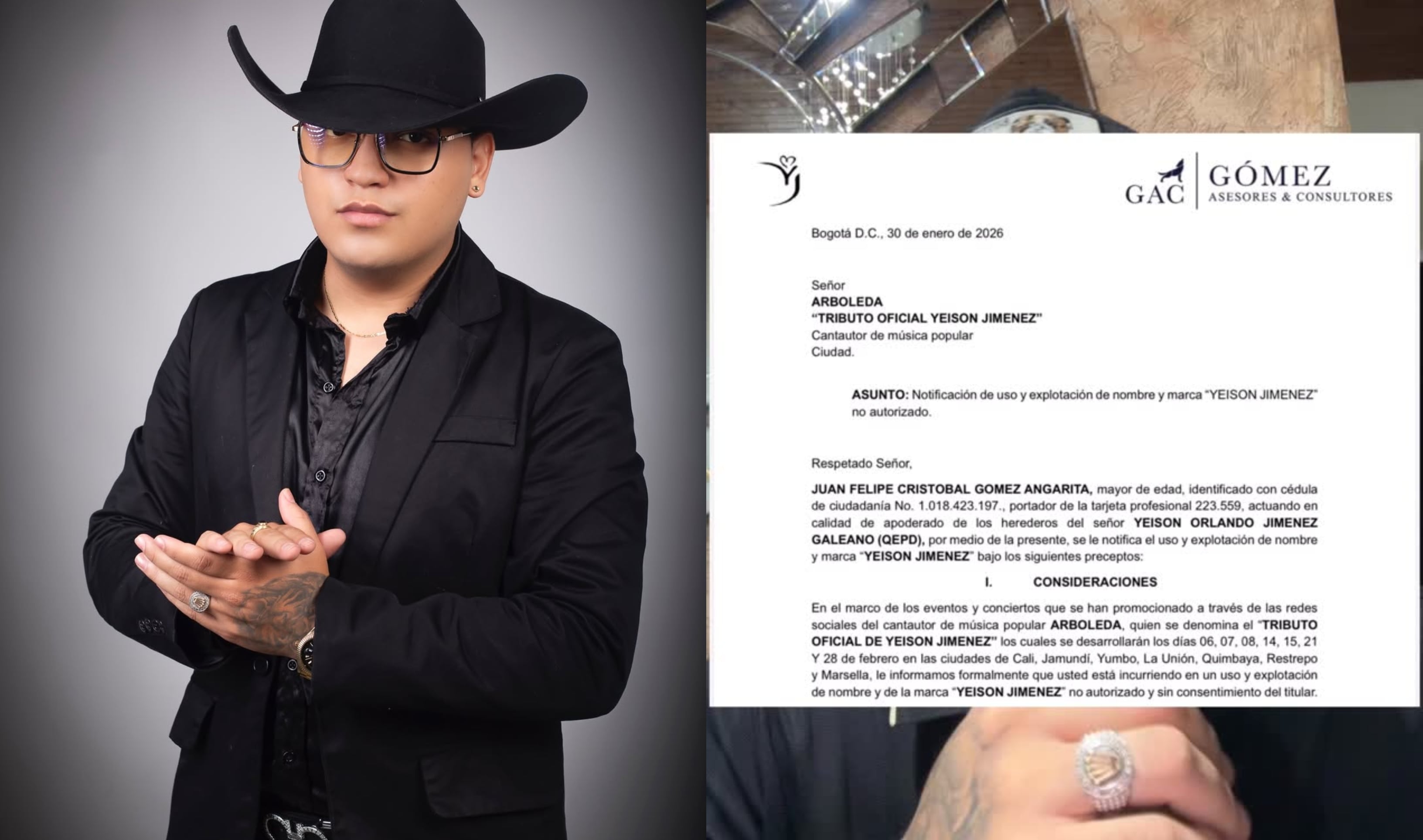 Intérprete se despide de su tributo a Yeison Jiménez: “Es una noticia  bastante dura” - El País