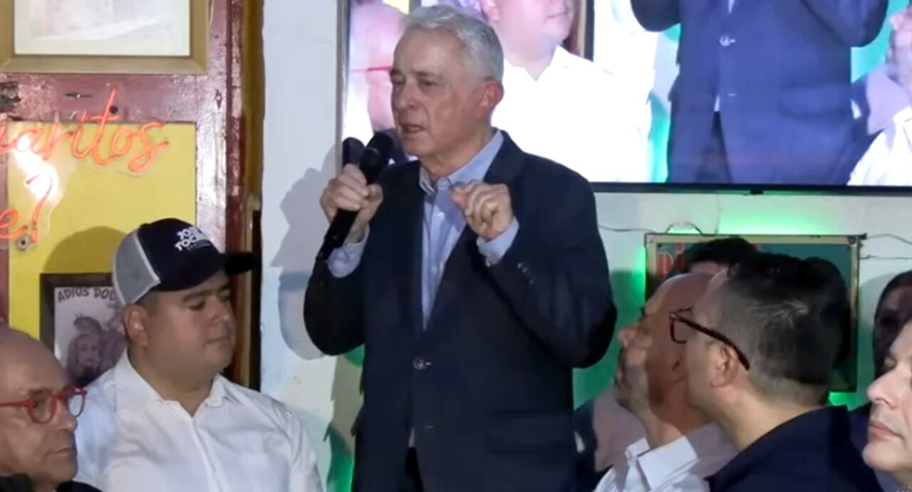 Expresidente Álvaro Uribe Vélez en Sabaneta, Antioquia.