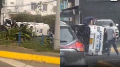 Ambulancia volcada en el norte de Cali en inmediaciones del Club Colombia.