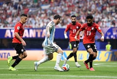 El astro argentino se redimió de su penal fallado y, solo cuatro minutos después del descuento del “Cuti” Romero.