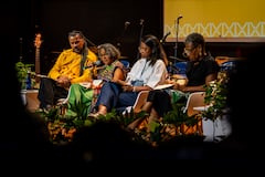 En la sesión plenaria de cierre, Yoseth Ariza, director del CEAF; María del Rosario Mina, embajadora de Colombia en Sudáfrica; Ana González, subdirectora de ILEX Acción Jurídica; y María Janeth Mosquera, profesora de la Universidad del Valle, dialogaron sobre el presente y futuro de los estudios afrocolombianos.