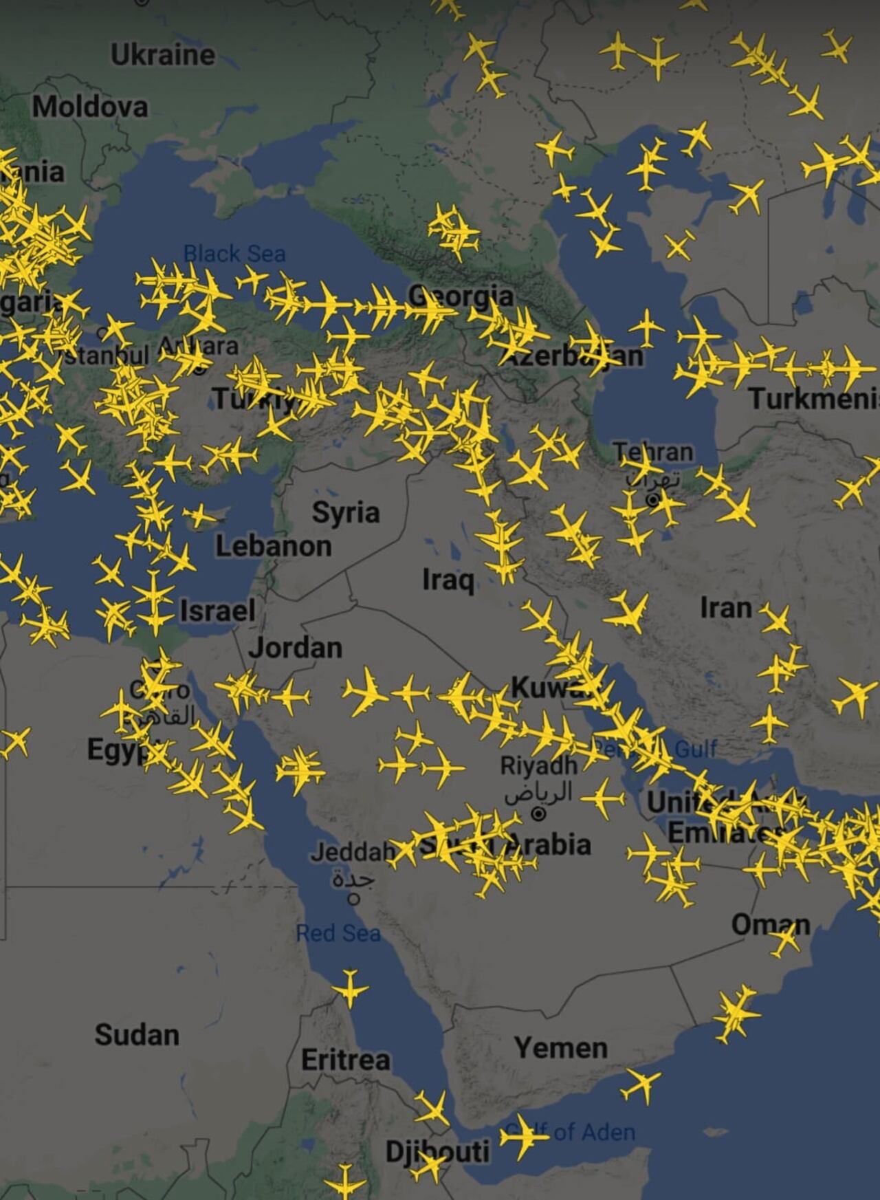 Fueron lanzados más de 400 drones en varias oleadas desde Irán contra Israel.