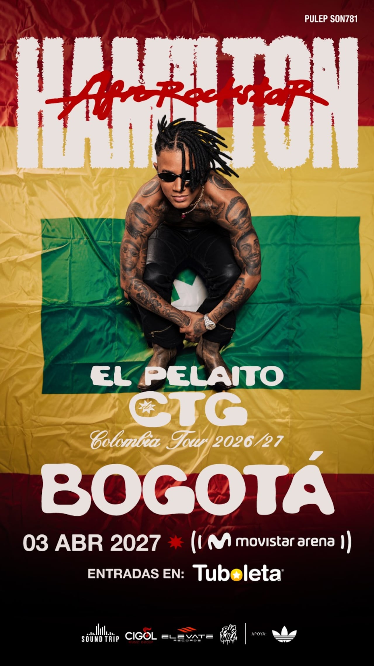 Hamilton llegará al Movistar Arena de Bogotá en el año 2027.