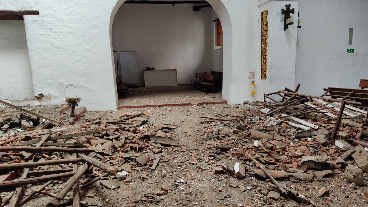 La Iglesia La Merced requiere apoyo para atender los daños estructurales ocasionados por el terremoto y avanzar en la recuperación de este patrimonio de Cali.