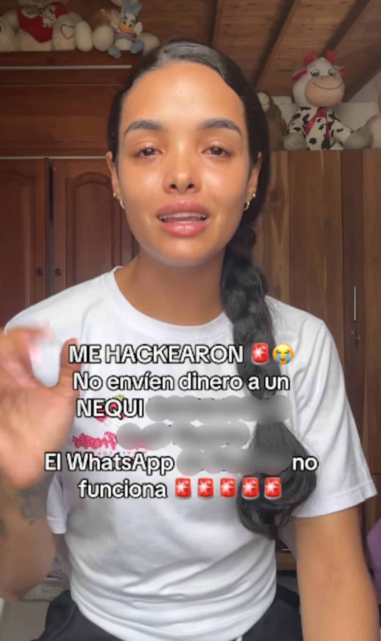 La joven perdió también acceso a su WhatsApp.