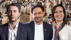 Daniel Quintero, Iván Cepeda y Carolina Corcho mesas de votación