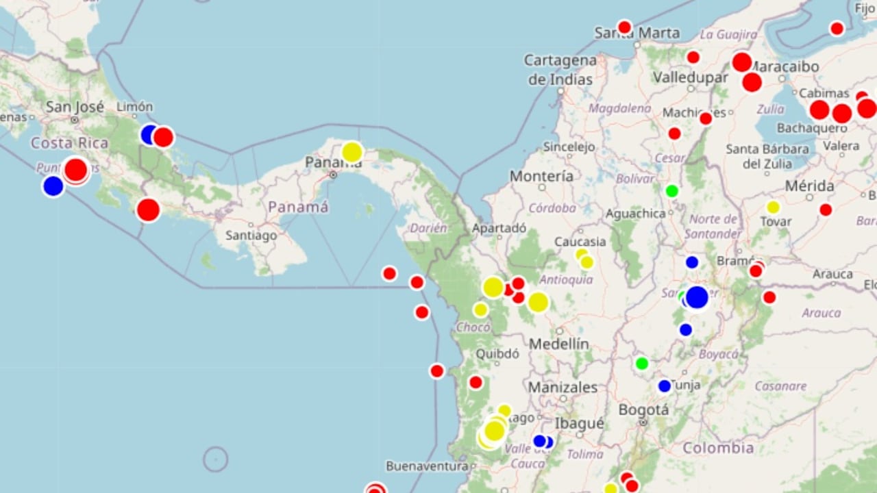 El Servicio Geológico Colombiano (SGC) reportó un evento sísmico de magnitud 4.3 registrado este sábado 13 de septiembre a las 12:55 del mediodía, hora local, según el boletín preliminar divulgado por la entidad a través de sus canales oficiales.