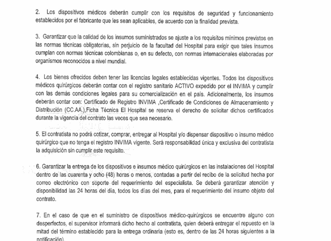 Estas son algunas de las obligaciones del contratista que se gane el proceso.
