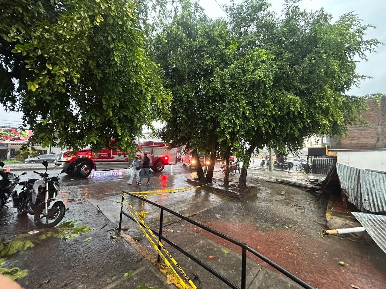 Fuertes lluvias en Palmira provocaron el desplome del albergue El Señor de los Milagros