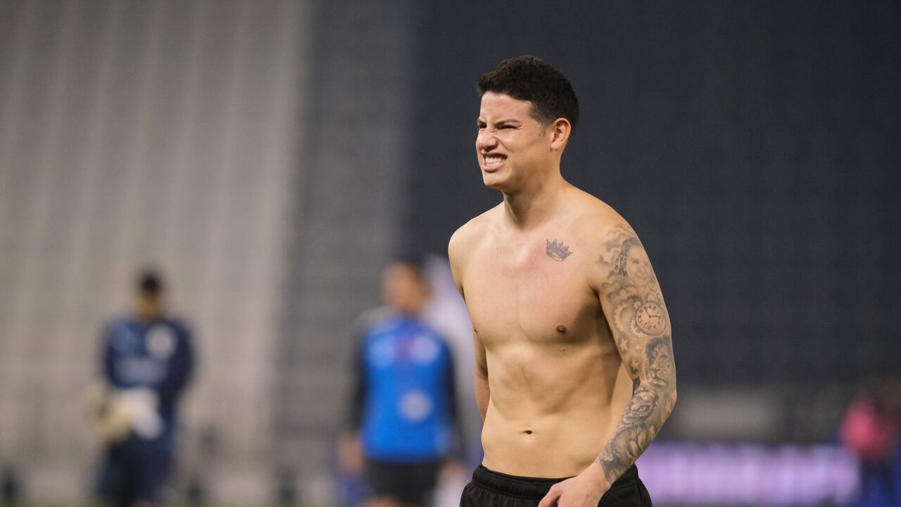 James Rodriguez (10) of Al Rayyan walks off the pitch after the QNB Stars League match between Al Gharafa and Al Rayyan at the Jassim Bin Hamad Stadium in Doha, Qatar on 24 February 2022. (Photo by Simon Holmes/NurPhoto via Getty Images)