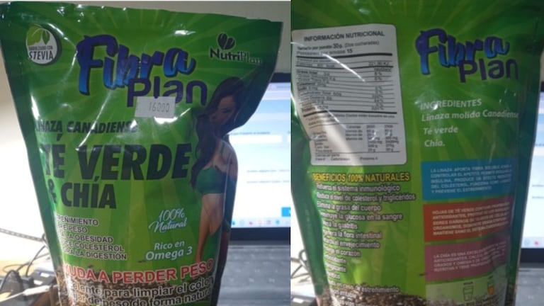 Se trata del ‘Linaza Canadiense, Té Verde y Chía’, perteneciente a la marca Fibra Plan.