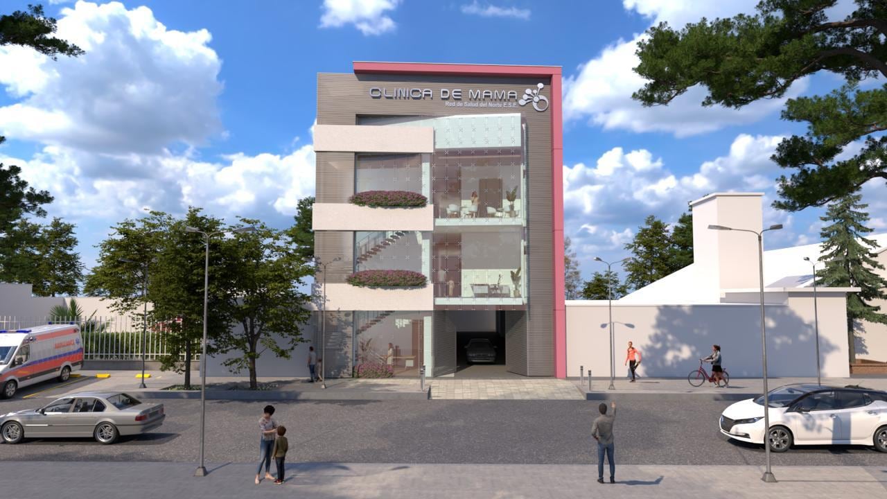 Así quedaría la Clínica de Mama que planea construir la Alcaldía de Cali. La edificación sería entregada con todos sus componentes para iniciar operación desde el día uno, según se indicó.