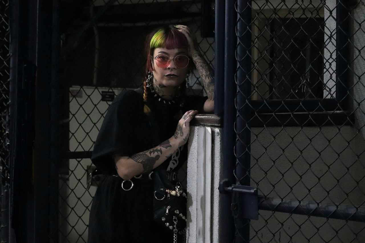 Diana Ordóñez artista conocida como Ledania. Grafitera, muralista y escultora bogotana.