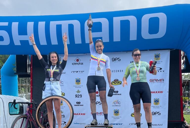 Ángela María Hernández, del club Indoor Cycling Latam y campeona del Nacional de Gravel.