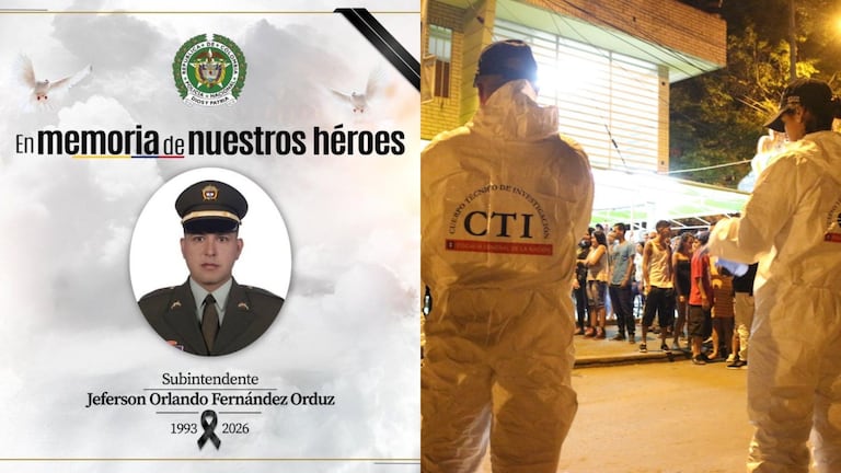 El subintendente Jeferson Orlando Fernández Orduz fue asesinado en Villavicencio mientras cumplía funciones de vigilancia en la celebración de Año Nuevo.”