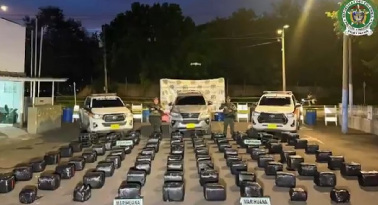 Incautan 885 kilos de marihuana en Candelaria tras persecución policial