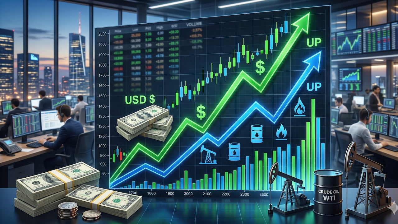 La tendencia del precio del petróleo es al alza, debido a la guerra con Irán. Foto creada con Gemini IA