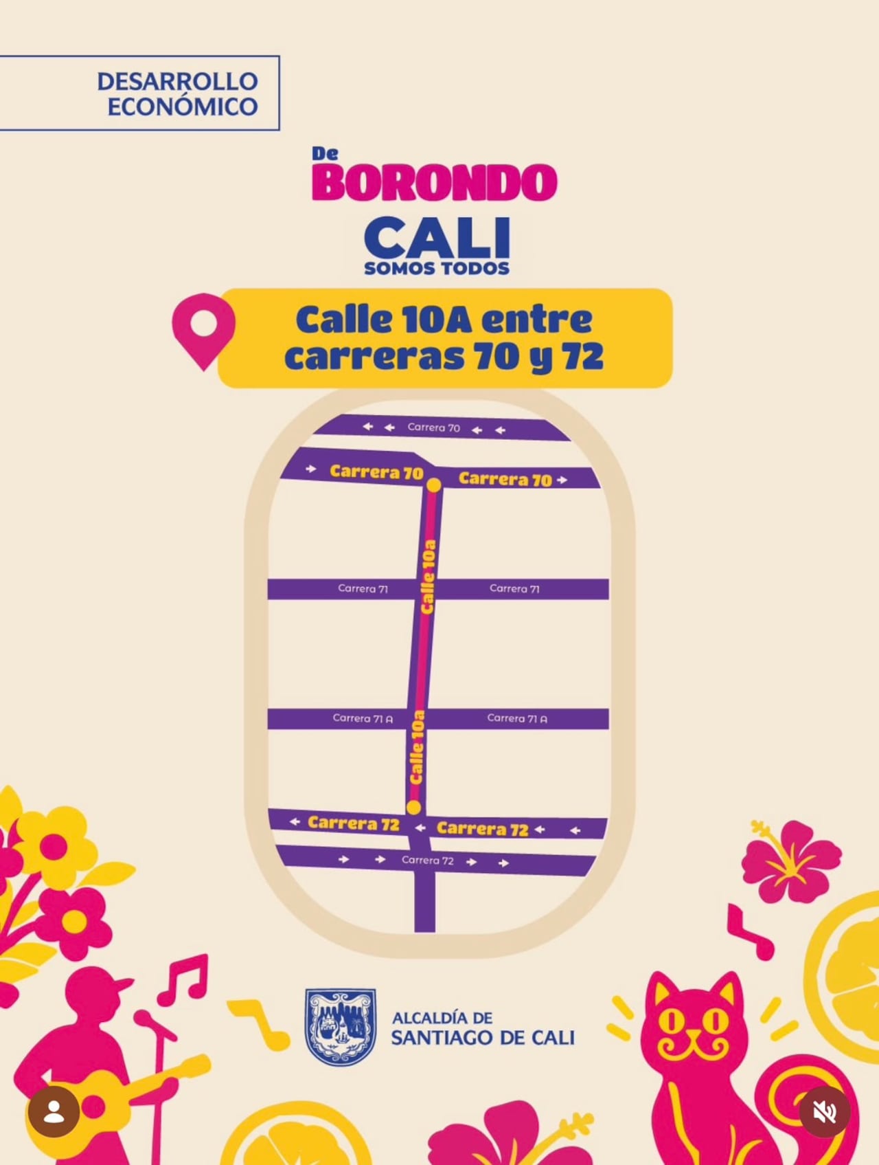 El evento ‘De Borondo: Cali Somos Todos’ llegará este jueves al barrio Capri, en el sur de Cali, con emprendimientos, gastronomía y actividades para toda la familia.