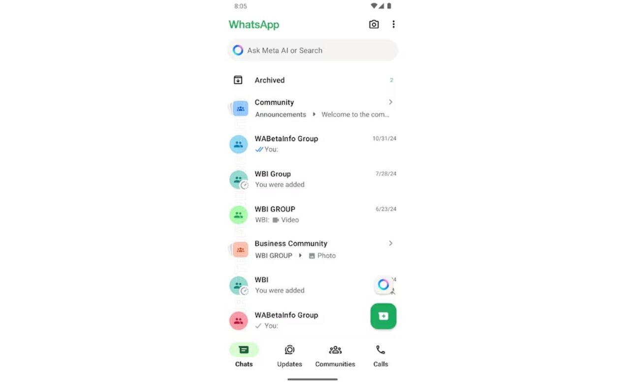 Este sería el cambio que se le podría hacer a las fotos de perfil de grupos y comunidades.