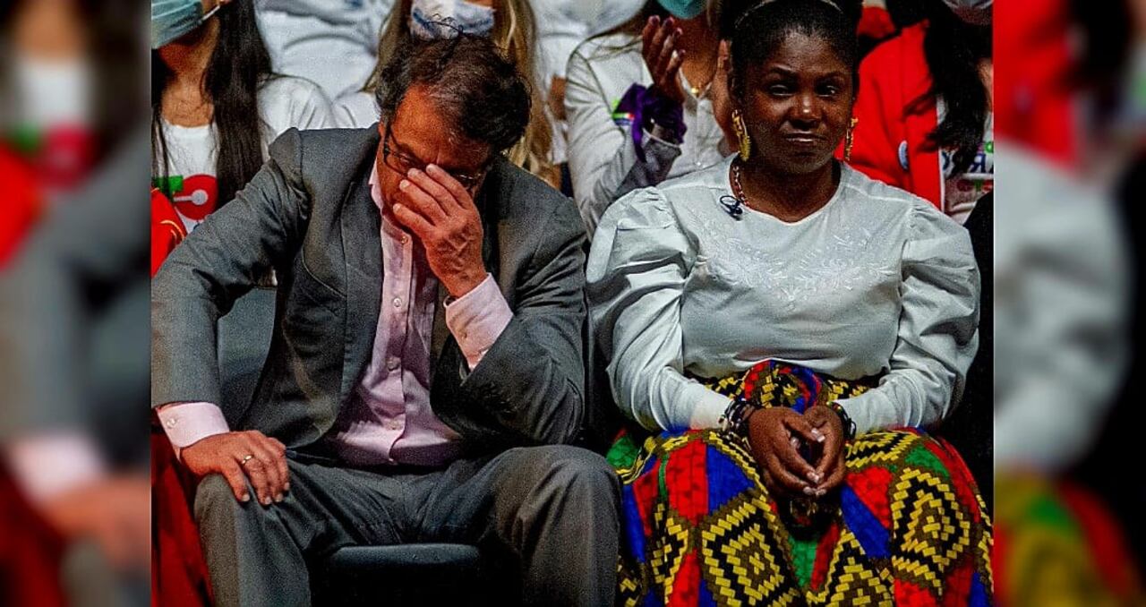 El presidente Gustavo Petro y la vicepresidenta Francia Márquez