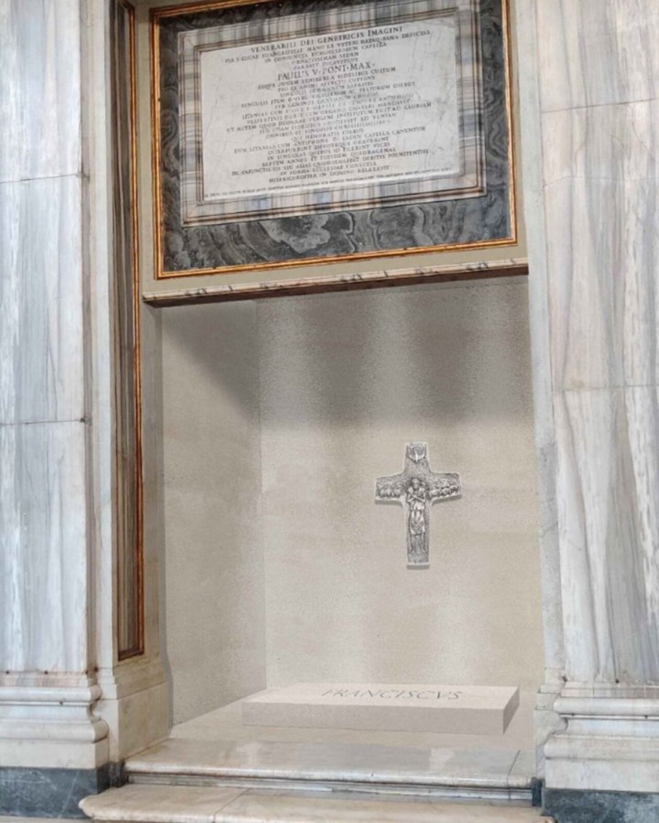 La tumba de Francisco estará en el suelo