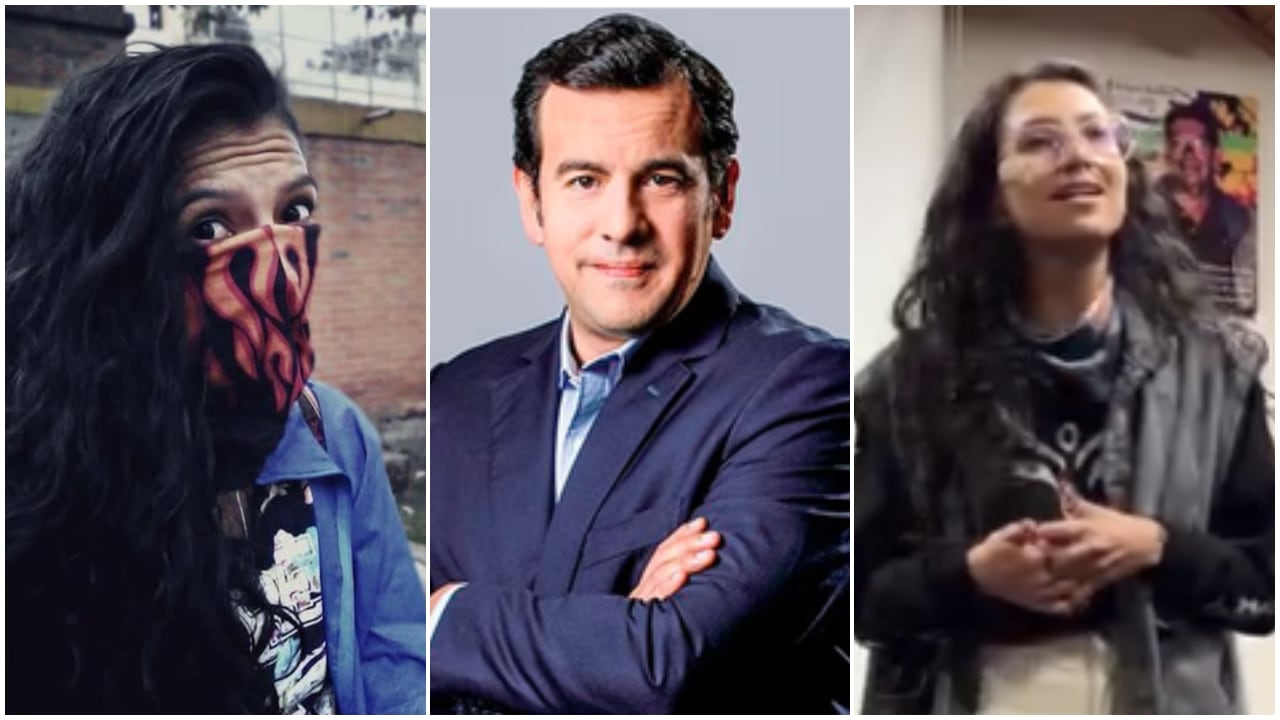 Viviana Marín Carmona, secretaria política de la Juventud Comunista de Colombia, y Rodrigo Lara Restrepo, ministro del Interior designado en el gobierno de Abelardo De La Espriella