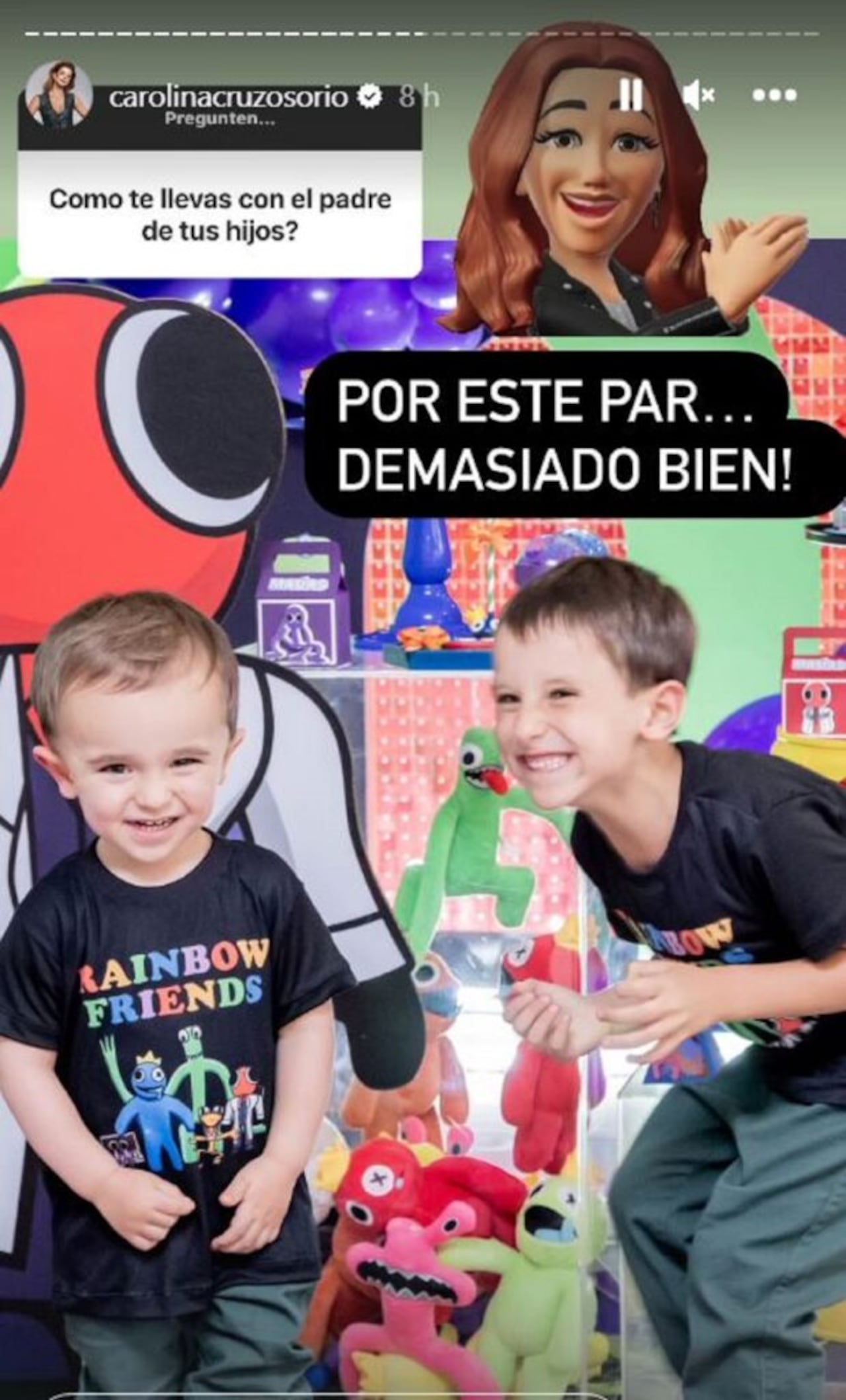 La presentadora reveló cómo se lleva con Lincoln Palomeque.