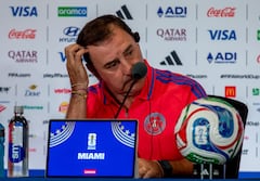 Néstor Lorenzo, DT de Colombia en la previa del juego contra Portugal en el Mundial 2026
