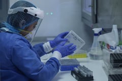 Agosto 12 de 2020. En el Instituto Distrital de Ciencia, Biotecnología e Innovación en Salud (IDCBIS) se llevan a cabo los estudios del uso de plasma de convalecientes para el tratamiento de pacientes con covid-19. El análisis mostró eficacia en el 80% de los casos tratados con este plasma, (Colprensa - Camila Díaz)