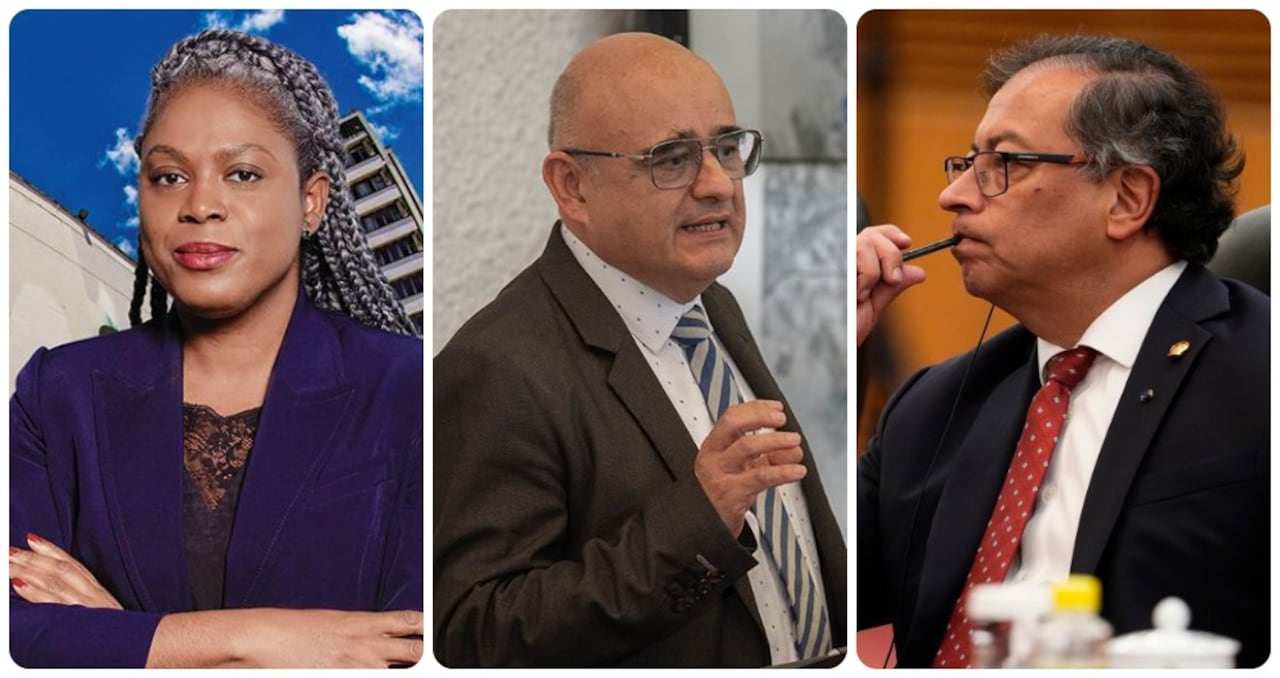 Aurora Vergara, José Ismael Peña y Gustavo Petro.