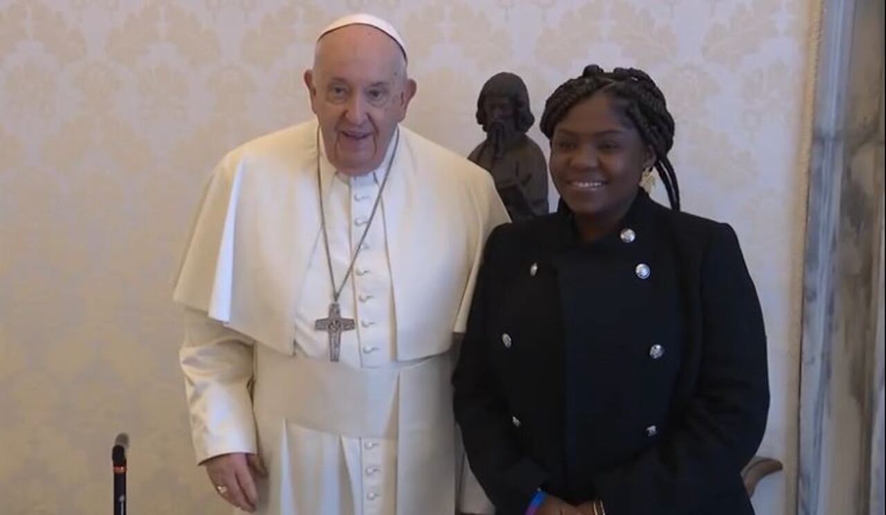 Francia Márquez y papa Francisco