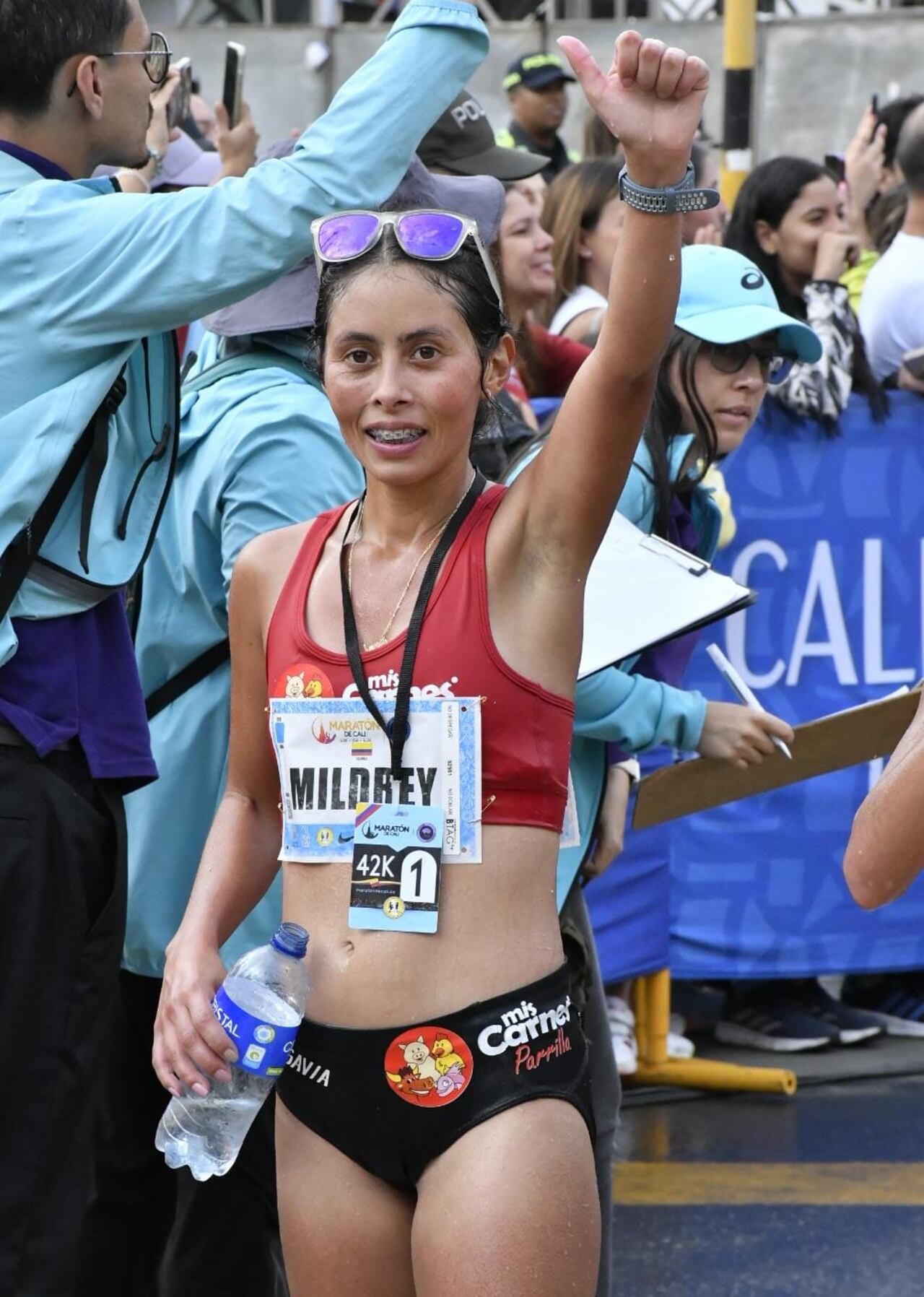 Mildrey Johana Echavarría Espinosa, la mejor atleta colombiana de la Maratón de Cali en los 42 K