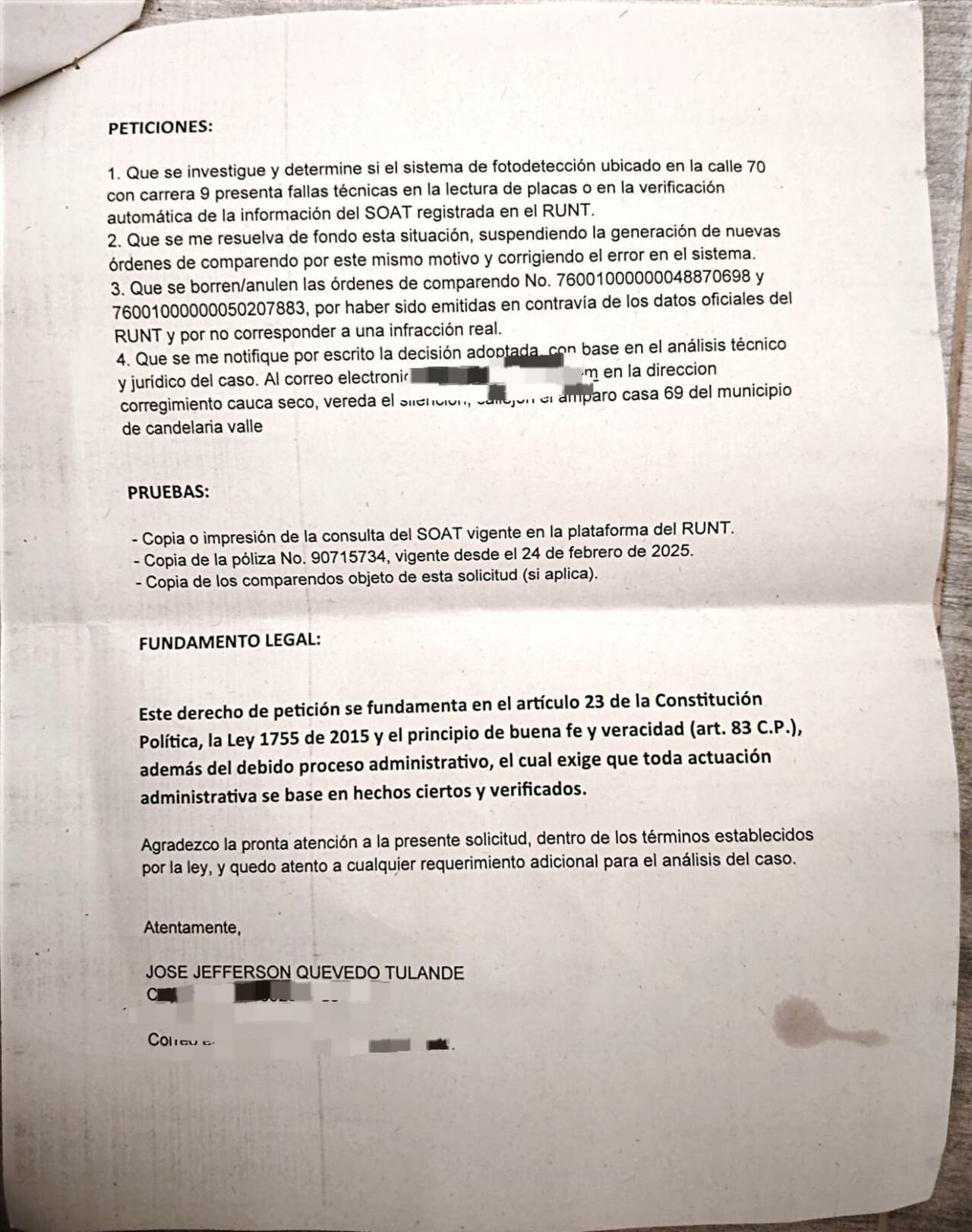 El País Denuncia consultó al CDAV, quienes informaron sobre los pasos administrativos del proceso.