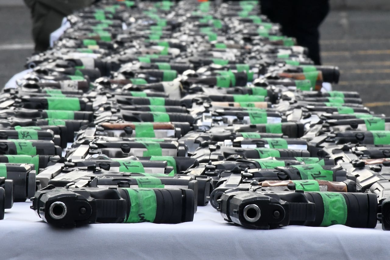 Cali: Armas decomisadas en operativos realizados en los primeros meses del año en Cali.