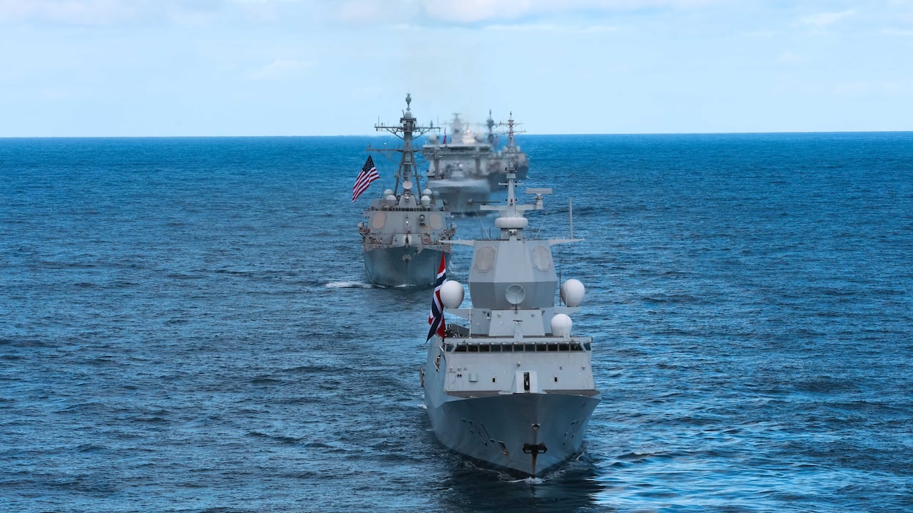 Buques de guerra norteamericanos. Imagen de referencia