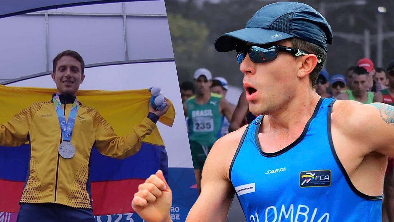 César Herrera, marchista colombiano en los Juegos Olímpicos de París 2024.
