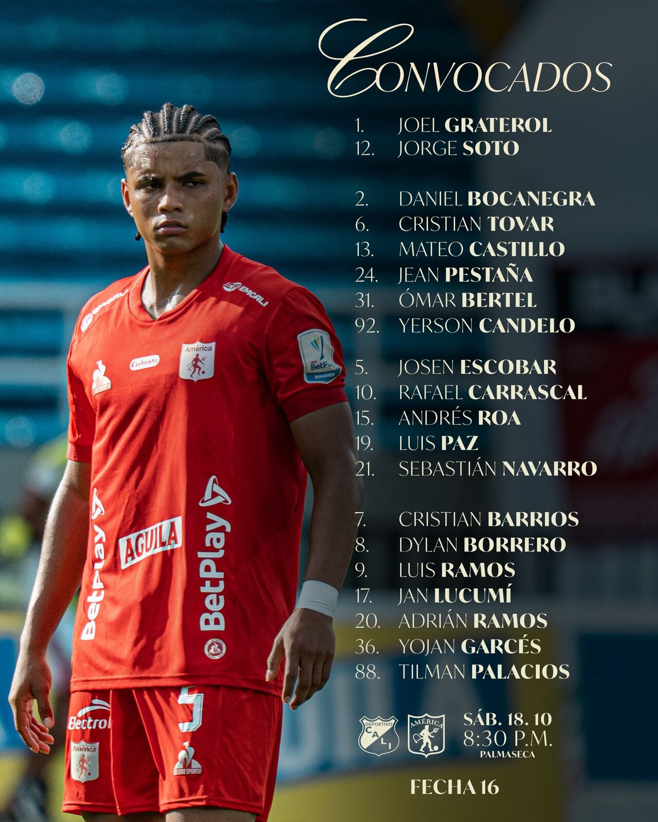 el conjunto escarlata confirmó la presencia de Joel Graterol y Sebastián Navarro.