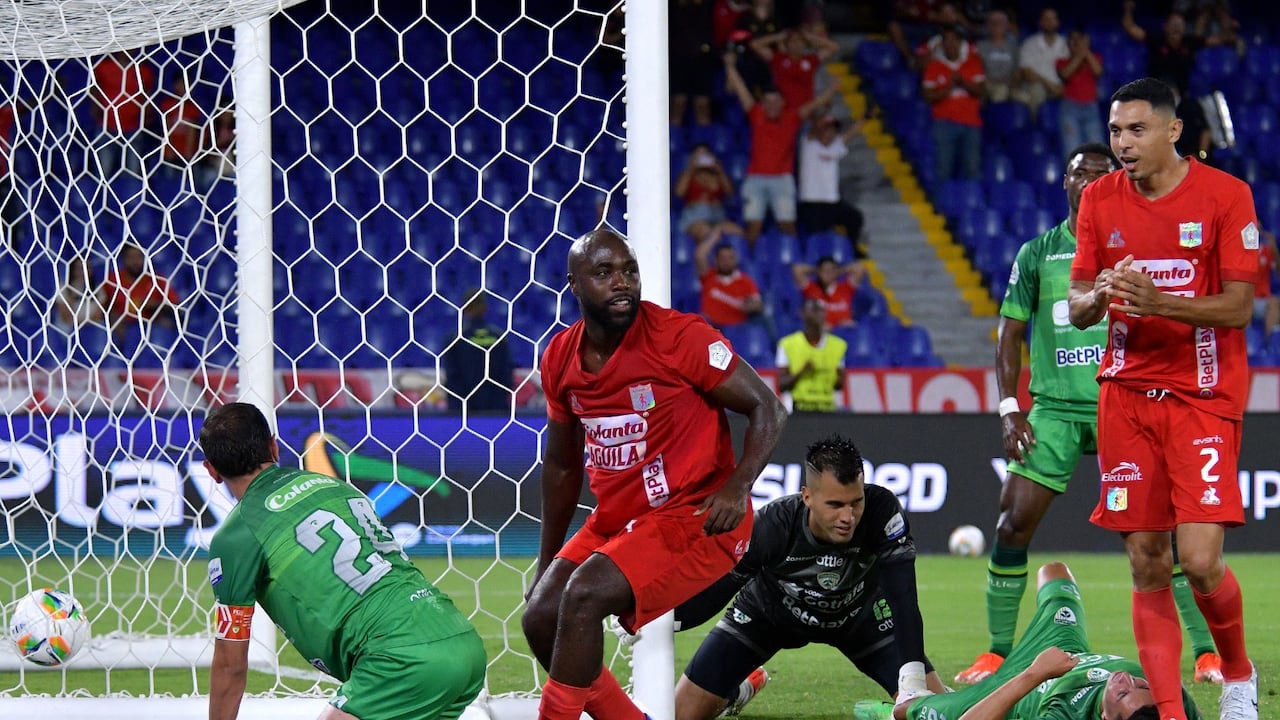 Imagen del partido entre América de Cali y La Equidad por la ida de los octavos de final de la Copa Colombia 2024.