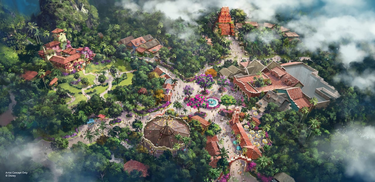 "Encanto" llega a Animal Kingdom, con la entrañable familia Madrigal de la película de Walt Disney Animation Studios.