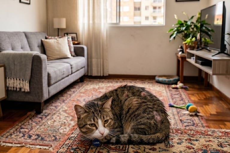 El primer signo de estrés crónico en el gato es la depresión, la cual suele camuflarse detrás de la obesidad y la inactividad.