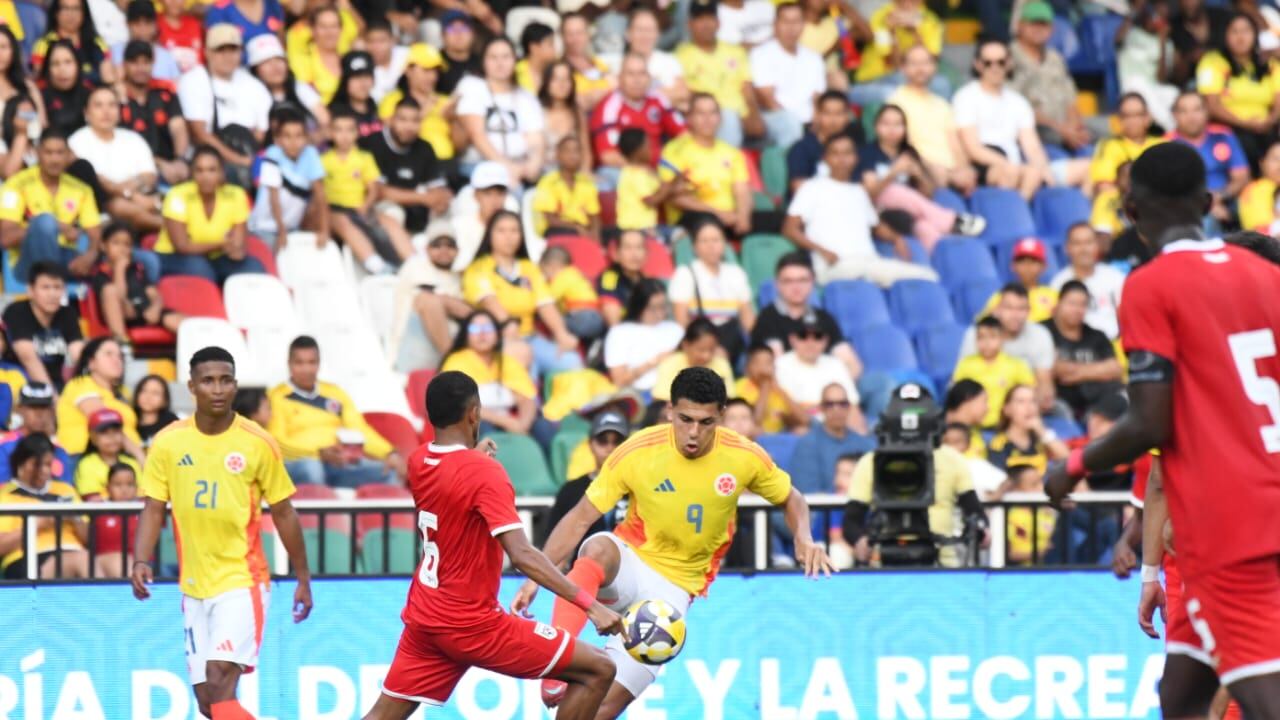 Partido amistoso entre la Selección Colombia Sub-20 y el seleccionado Sub-20 de Panamá.