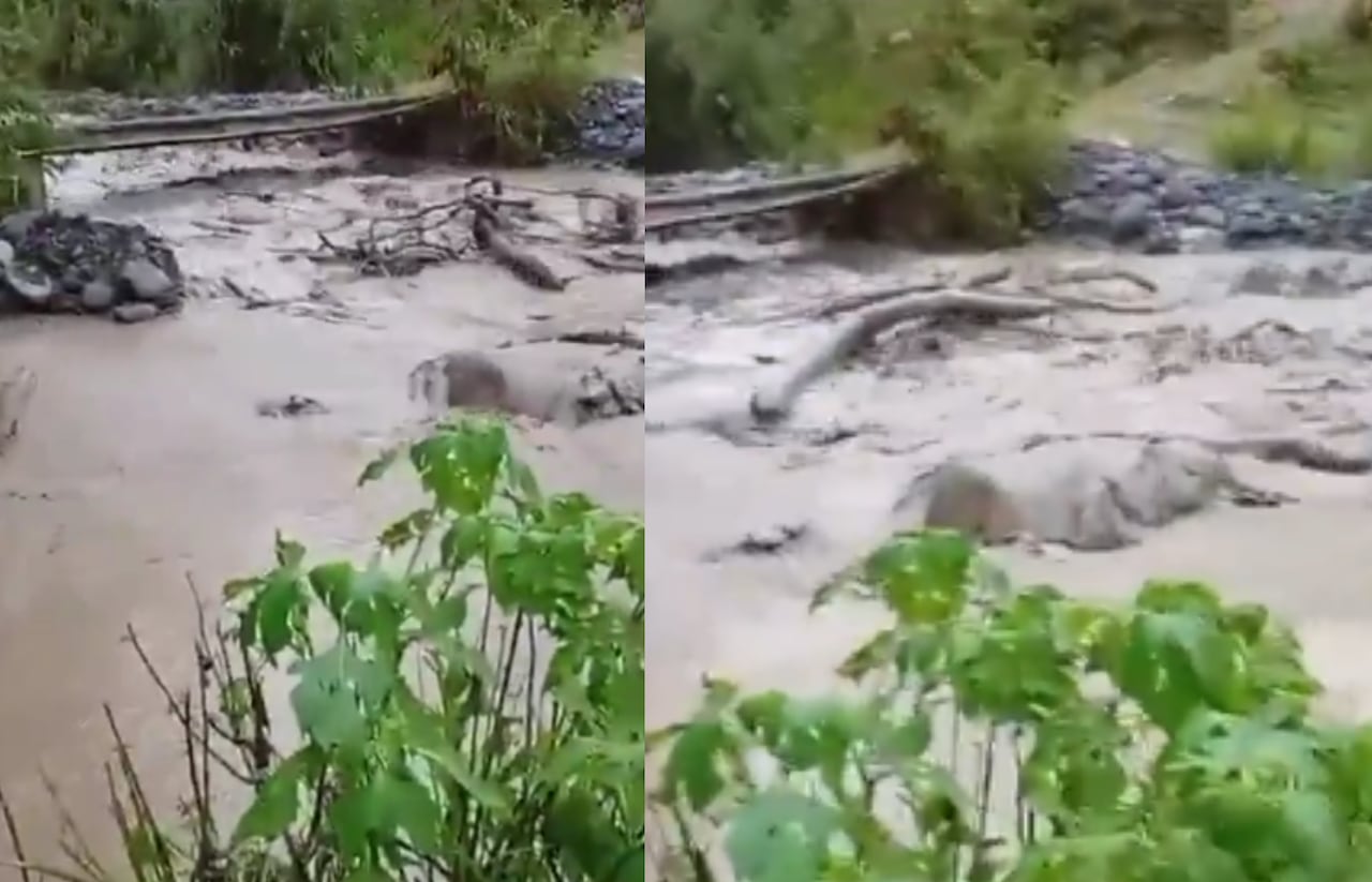 el desastre natural también afectó de manera severa una parte de la vía de acceso terrestre principal.