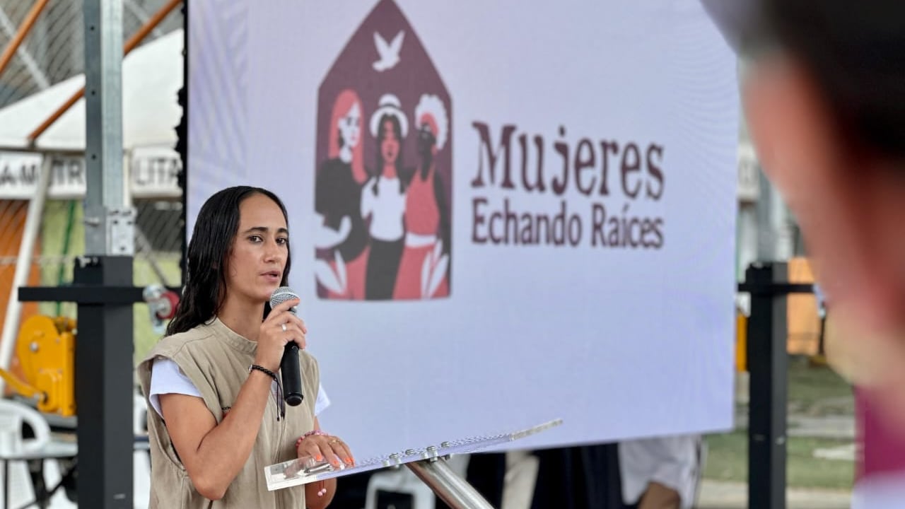 Derlis Aurimar Márquez Arocha, una de las beneficiarias de Mujeres Echando Raíces, hoy trabaja como enlace territorial de la Fundación Sidoc.