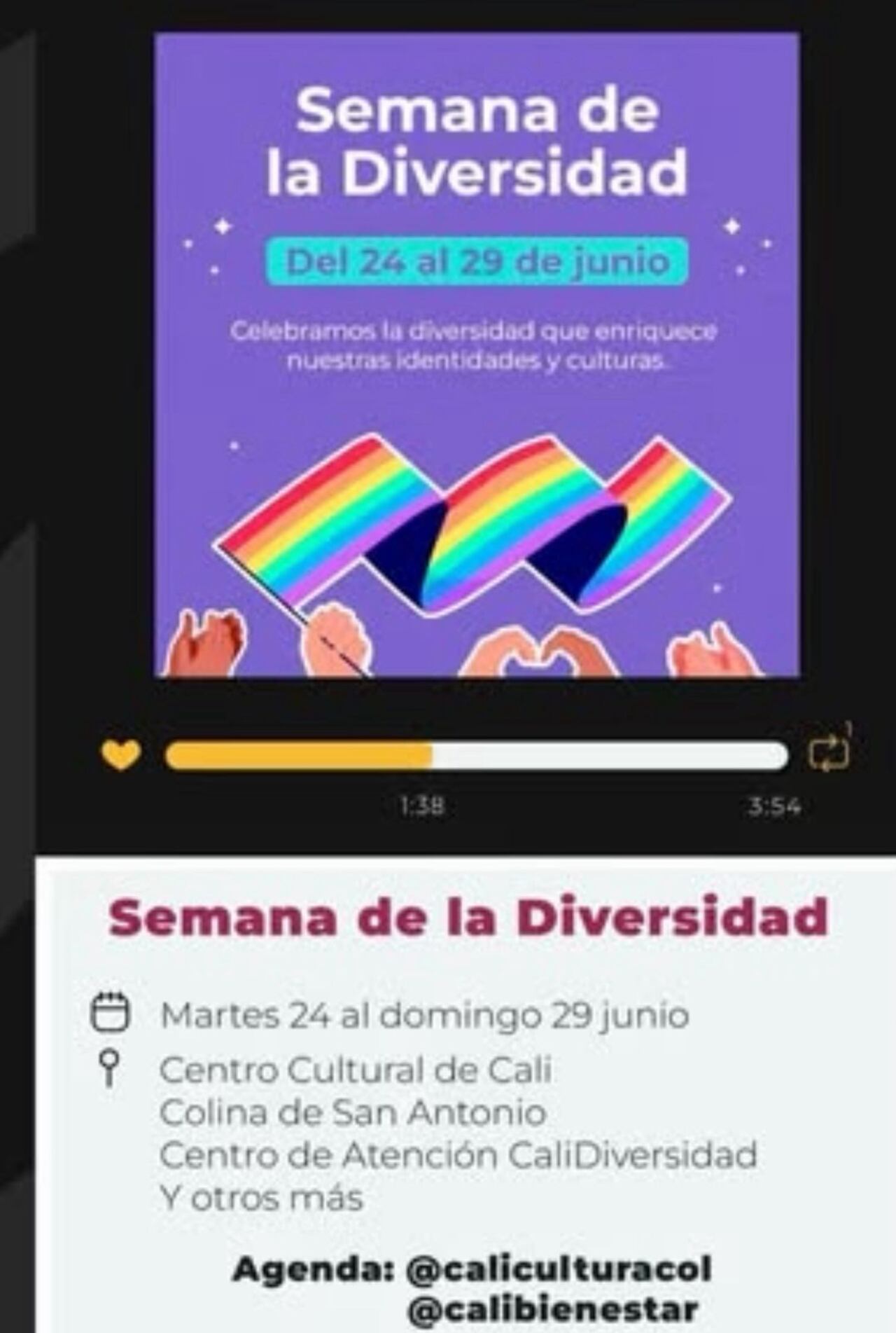 Valle del Cauca programa agenda cultural diversa para el fin de semana.