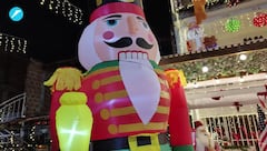 Casa navideña en el Sindical